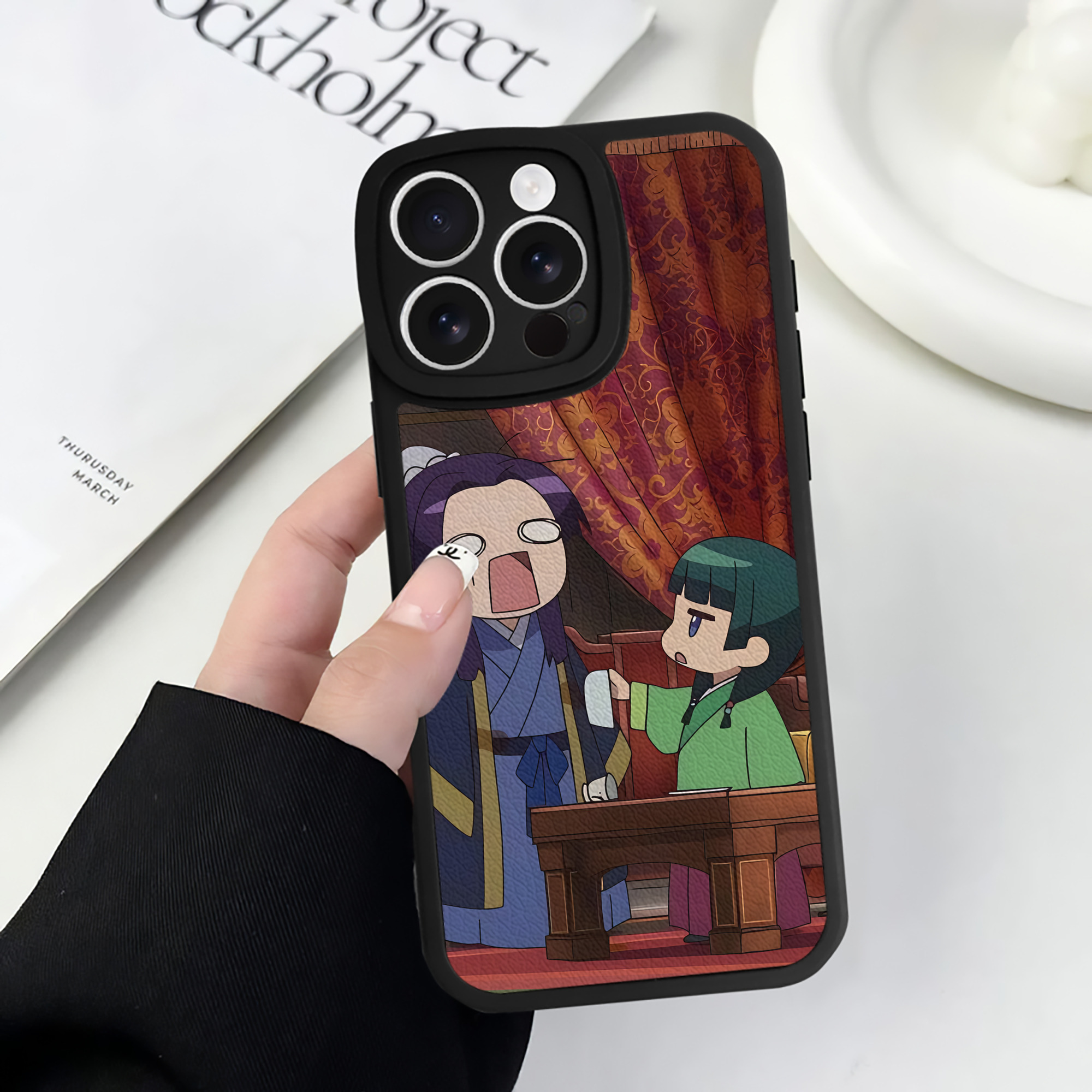 薬屋のひとりごと The Apothecary Diaries 【iPhone 16シリーズ対応】シリコンスマホケース（レザー調） 材質：シリコン